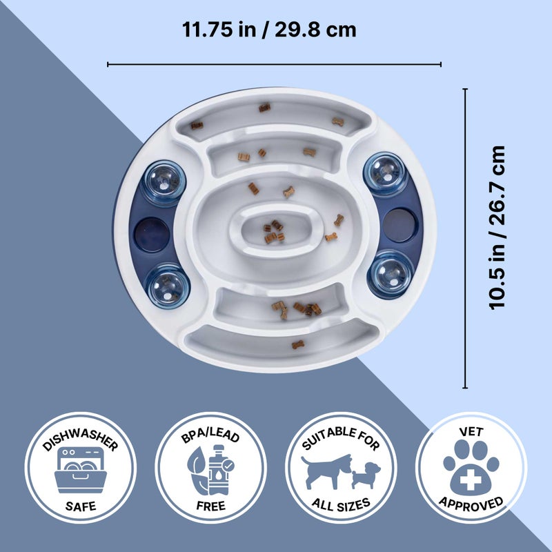 TRIXIE Slide & Feed Dog Activity Interactive Toy, Level 1 Food Puzzle Game, Brain Teasing Treat Dispenser, IQ and Mental Development Toy for Smart Dogs, Enrichment Toy for Boredom Busting - Image 3